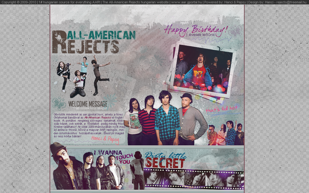 ● ALL-AMERICAN REJECTS_____1# hungarian website HQ    {INTERNET EXPLORER!}